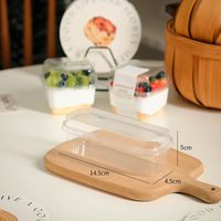 Boîte d'emballage pour cupcakes tiramisu, emballage individuel pour desserts, emballage pour pâtisserie en morceaux, pâtisserie basque enroulée