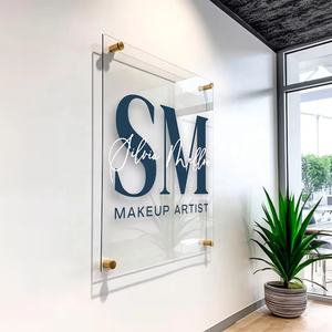 Custom Business Sign Logo Perspex Plate Salon Nails Studio Wall Estética Decor UV Printed Office Acrylic Signage Plaque - Product Image 1