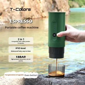 เครื่องชงกาแฟอิตาเลียนแบบพกพา ใช้ได้ทั้งแบบแคปซูลและผงกาแฟ ใช้ไฟฟ้า ชาร์จในรถยนต์ เหมาะสำหรับการเดินทาง - Product Image 2