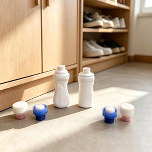 Bouteille vide de 120 ml en PE cosmétique, souple, avec applicateur éponge feutre et bouchon à vis, pour emballage - Product Image 5