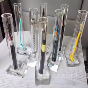 Şeffaf akrilik tüp ekstrüde OD18mm 10mm PMMA temizle Hollow boru düşük kesim mevcut aydınlatma abajur için adedi - Product Image 5