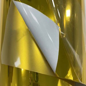 Film de galvanoplastie anti-rayures en vinyle changeant de couleur de voiture en or chromé de miroir en PVC de haute qualité - Product Image 6
