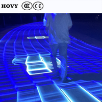 Projecteur laser LCD pour sol avec mapping 3D extérieur, équipement publicitaire interactif portable tout-en-un