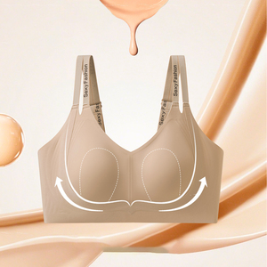 Soutien-gorge sans couture ultra-fin à effet amincissant, avec maintien doux et léger, pour poitrines généreuses, anti-affaissement et anti-glissement, effet invisible - Product Image 3