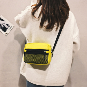 Sac à bandoulière imperméable jaune pour adolescents tendance, sac à bandoulière coloré pour garçons et filles - Product Image 5