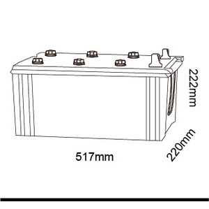 Agm 67043 170ah סוללת משאית עבור משאיות גדולות - Product Image 2