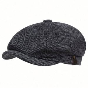 Gorra Newsboy de 8 Paneles con Diseño Espiga de Moda para Hombre, Precio Mayorista Económico - Product Image 4