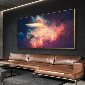 בית תפאורה קיר אמנות קוסמי Galaxy הערפילית פוסטר ציור בהדפסי HD תמונה קיר בד אמנות הדפסי ציורי - Product Image 6