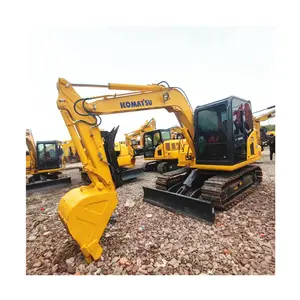 Second Hand Komatsu PC70 PC70-8 with Thumb Clip Used Mini Excavator Japanese 7ton Earth-Moving Machinery