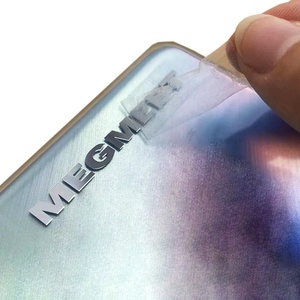 電話ケース用のカスタムロゴ印刷薄いニッケル転写金属ステッカー - Product Image 1