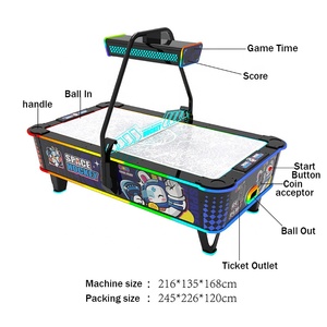 Mesa de Hockey de Aire con Monedas para Dos Jugadores, Máquina de Juegos de Arcade Comercial para Niños y Adultos - Product Image 3