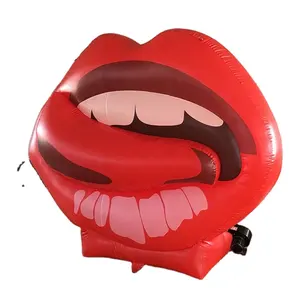 A04 single lady party decoration inflatable Sexy lips and tongue ,inflatable pink theme party suppliers C2
