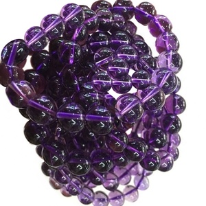 Stretch 6mm 8mm 10mm 12mm Round Beads Natural Stone <strong>Amethyst</strong> <strong>Bracelet</strong> - Product Image 6