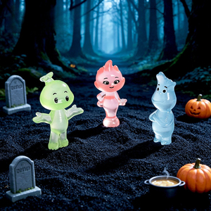 Nouvelles capsules lumineuses transparentes micro-paysagères, figurines de petits feux de joie mignonnes, décorations DIY d'Halloween, petits ornements de bureau - Product Image 2