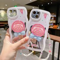 Coque Téléphone Tendance Meilleures Ventes Motif Design Joli Mignon Féminin + Support Prise Téléphone pour iPhone 14 13 Pro Max