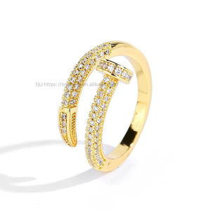 Hip Hop Popular Jewelry Zircon Nail <b>Ring</b> Men's Jewelry <b>Couple</b> <b>Ring</b> - Product Image 5