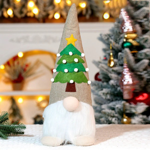 Decorazione natalizia decorazione senza volto vecchio uomo oggetto di visualizzazione della bambola di natale forniture per bambini figurina da tavolo all'ingrosso - Product Image 3