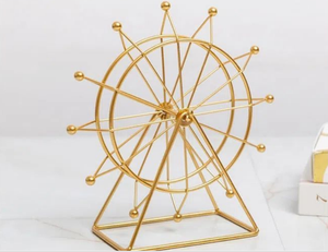 Adorno de Rueda de la Fortuna de Metal Estilo Nórdico Minimalista, Escultura Moderna para Decoración del Hogar, Mesa de Salón, Vinoteca u Oficina - Product Image 4