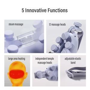 Cuidado de la salud en el hogar electrónico recargable inalámbrico inteligente vibración 4D inteligente calentado vapor masajeador de ojos con música - Product Image 2