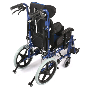 Silla de ruedas de alta calidad, buen precio, Brother Medical Celebral Palsy con reposacabezas plegable ajustable, asiento y respaldo ajustables - Product Image 6