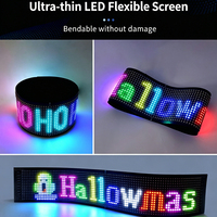 Lumière dynamique Devil Eyes pour voitures, camions, pare-brise, écran LED programmable, écran souple flexible, application Bluetooth, télécommande