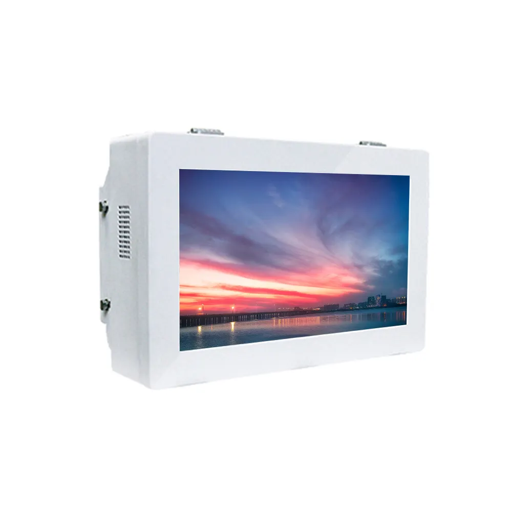 Outdoor 32 inch Digital Signage Ads Video Player Street Light Poster Screen LCD Display On The Pole outdoor capacitive display