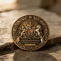 Nouvelle Arrivée Exceptionnelle : Pièce Commémorative 3D Couronne Royale de la Reine Elizabeth II 1926-2026 – Héritage du Devoir – Cadeau de Collection pour les Fans du Royaume-Uni