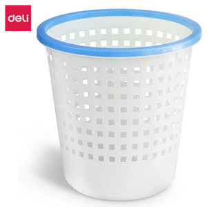 Deli 9555 Metal Mesh Trash Can Cylindrical Open Design For Home Office Kitchen Bathroom Indoor Use - Product Image 4