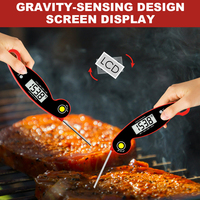 Sonde de gril numérique pliable étanche, accessoire magnétique en plastique alimentaire pour la mesure de la température de cuisson dans la cuisine