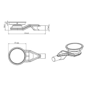 Vô hình 304 thép không gỉ Thông tư cống sàn cho bồn tắm với 360 độ xoay <span class=keywords><strong>Duckbill</strong></span> con dấu nước dễ dàng làm sạch cài đặt - Product Image 5