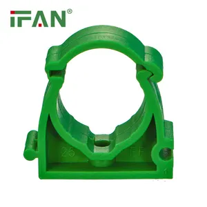 Fan fornitore di fabbrica su misura colore verde PN25 tubo Clip PPR acqua raccordi PPR plastica raccordo per tubo
