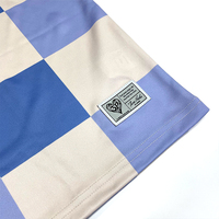 Camiseta de fútbol vintage retro de poliéster transpirable personalizada para hombre, camiseta de fútbol, uniforme de fútbol por sublimación