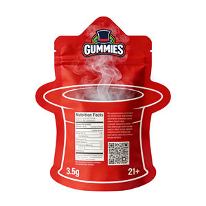 Sachets en forme de bouteille, lot de 3,5, forme irrégulière, anti-odeur, haute barrière, forme spéciale, découpe holographique pour aliments et 3,5 fleurs - Product Image 2