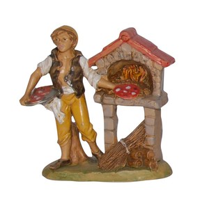 Machine à pizza avec four modèle LUX en PVC effet bois H 10CM - Product Image 1