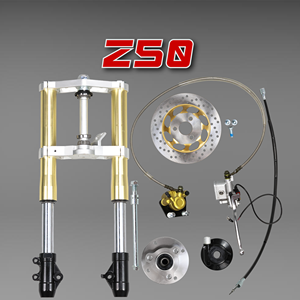 Ensemble de fourche avant Z50, longueur 540 mm, amortisseur avant Z50 45 mm avec frein à disque pour <span class=keywords><strong>Monkey</strong></span> Z50 - Product Image 3