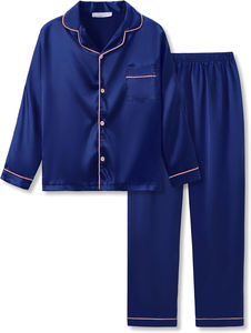 Ensemble de <span class=keywords><strong>pyjama</strong></span> en satin d'automne, meilleures offres, manches longues, <span class=keywords><strong>pyjama</strong></span> pour petites et grandes filles, vente en gros, prix bas, ensemble de pyjamas pour filles et garçons - Product Image 4