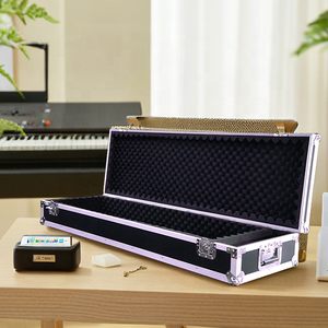 <span class=keywords><strong>Guitare</strong></span> basse professionnelle en aluminium EVA résistante aux chocs et étui de vol pour roue de clavier Roland <span class=keywords><strong>Yamaha</strong></span> étui de transport en alliage - Product Image 2