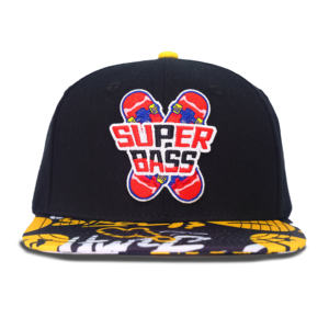 Casquettes Snapback personnalisées TCAP Chine avec logo sous la visière et étiquette brodée en relief 3D - Product Image 2