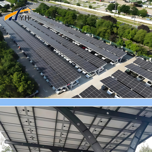 Abri de voiture solaire OEM et ODM pour <span class=keywords><strong>2</strong></span> <span class=keywords><strong>voitures</strong></span> Abri de voiture avec panneau solaire Abri de voiture solaire complet Structure de panneau solaire Abri de voiture solaire - Product Image 3