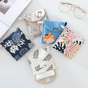 Vệ Sinh Khăn Ăn Lưu Trữ Túi Hàng Tháng Túi Xách Tay Dễ Thương Túi Vải Gấp Nhỏ Mang Theo Trên Túi Cho Ngoài Trời Cho Du Lịch - Product Image 6