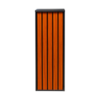 Grande boîte aux lettres extérieure en acier durable, antivol, imperméable, avec revêtement en poudre pour appartements