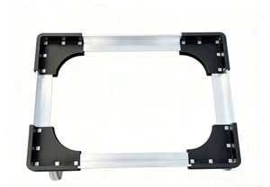 Plataforma <span class=keywords><strong>Dolly</strong></span> de 4 ruedas con ruedas giratorias silenciosas Aleación de aluminio de plástico Hueco Plano Tortuga Coche Rueda rodante silenciosa <span class=keywords><strong>Dolly</strong></span> - Product Image 2