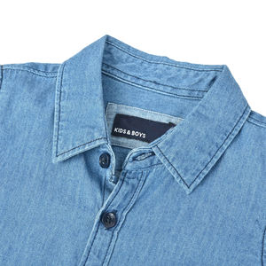 OEM Custom Made Men's Casual Long Sleeve Denim Shirt Élégant Confortable Écologique Respirant Coton pour les Sports de Plein Air - Product Image 3