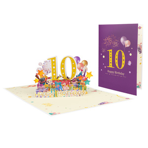 3D Paper Craft Geburtstags geschenk karte Pop-up-Karten zum Geburtstag mit Umschlag - Product Image 3