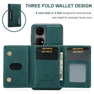 Funda de cuero Retro DG Ming para HuaWei <span class=keywords><strong>P50</strong></span> <span class=keywords><strong>Pro</strong></span>, cartera magnética, tarjetero, Funda de cuero delgada para HuaWei <span class=keywords><strong>P50</strong></span> <span class=keywords><strong>Pro</strong></span> - Product Image 3