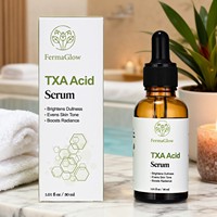 Sérum Visage à l'Acide Tranexamique Fermenté (TXA) Éclaircissant, Correcteur d'Hyperpigmentation et de Taches Brunes, Blanchissant et Illuminateur