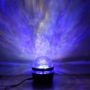 Party Disco 5V USB <strong>Plug</strong> <strong>in</strong> Reflective Water Ripple Night <strong>Light</strong> Remote Control LED Night <strong>Light</strong> for Room Decor - Product Image 5