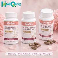 Kapsul Ekstrak Pueraria Mirifica 500mg Akar Kudzu 1000mg Per Sajian 60 Kapsul Suplemen Makanan untuk Wanita