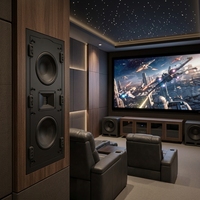 Système de cinéma maison haut de gamme 7.1 canaux : Solution complète incluant enceintes, amplificateurs, traitement du signal et infrastructure