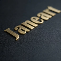 Lettres 3D en laiton antique SUS304 de qualité supérieure, signalétique métallique PVD, étanche IP65, pour centres commerciaux, magasins de luxe, devantures de boutiques, hôtels